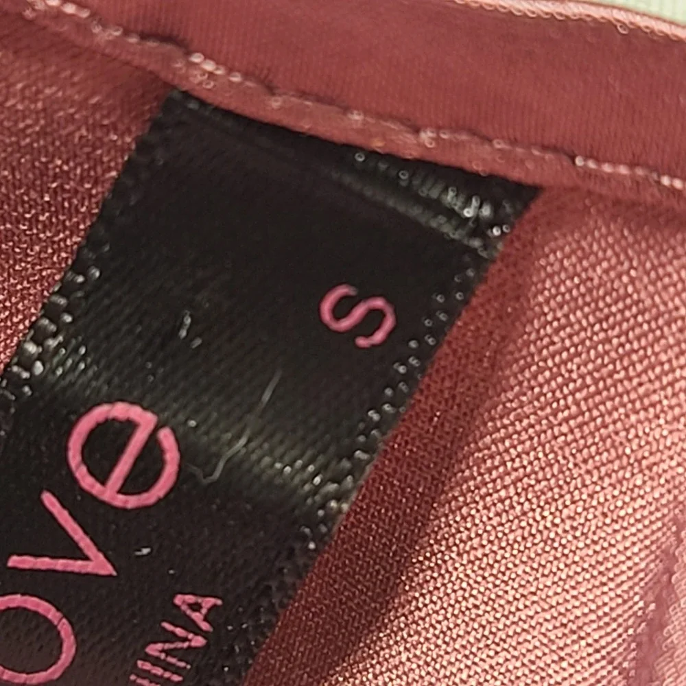 Avidlove Nightgown Womens Small Pink Satin Adjustable Strap V-Neck Chemise‎ Slip